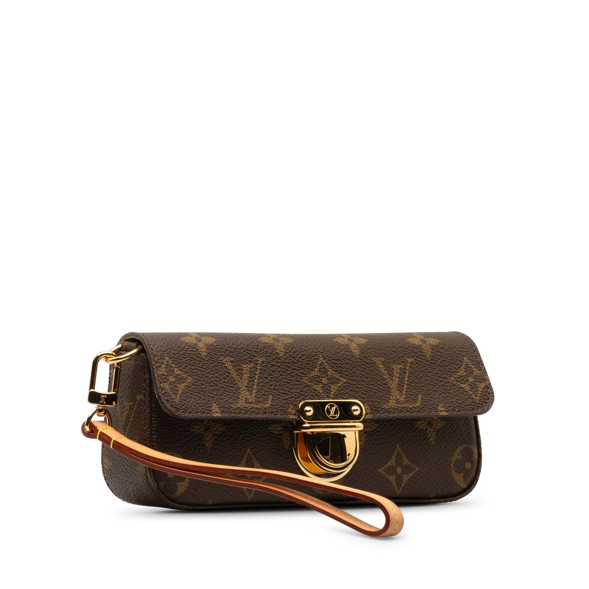 Brown LV Monogram Pochette Lagoon Clutch Bag