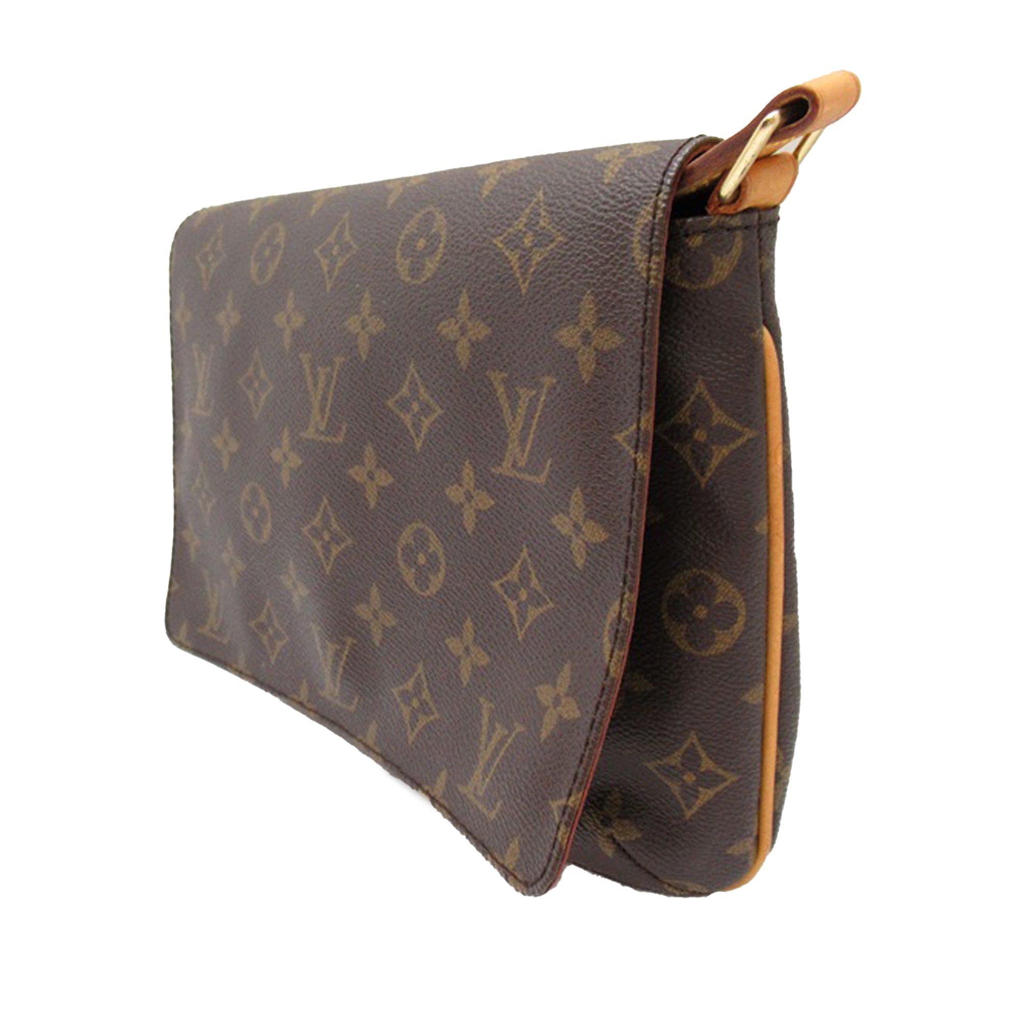 Brown LV Monogram Musette Tango Short Strap Shoulder Bag