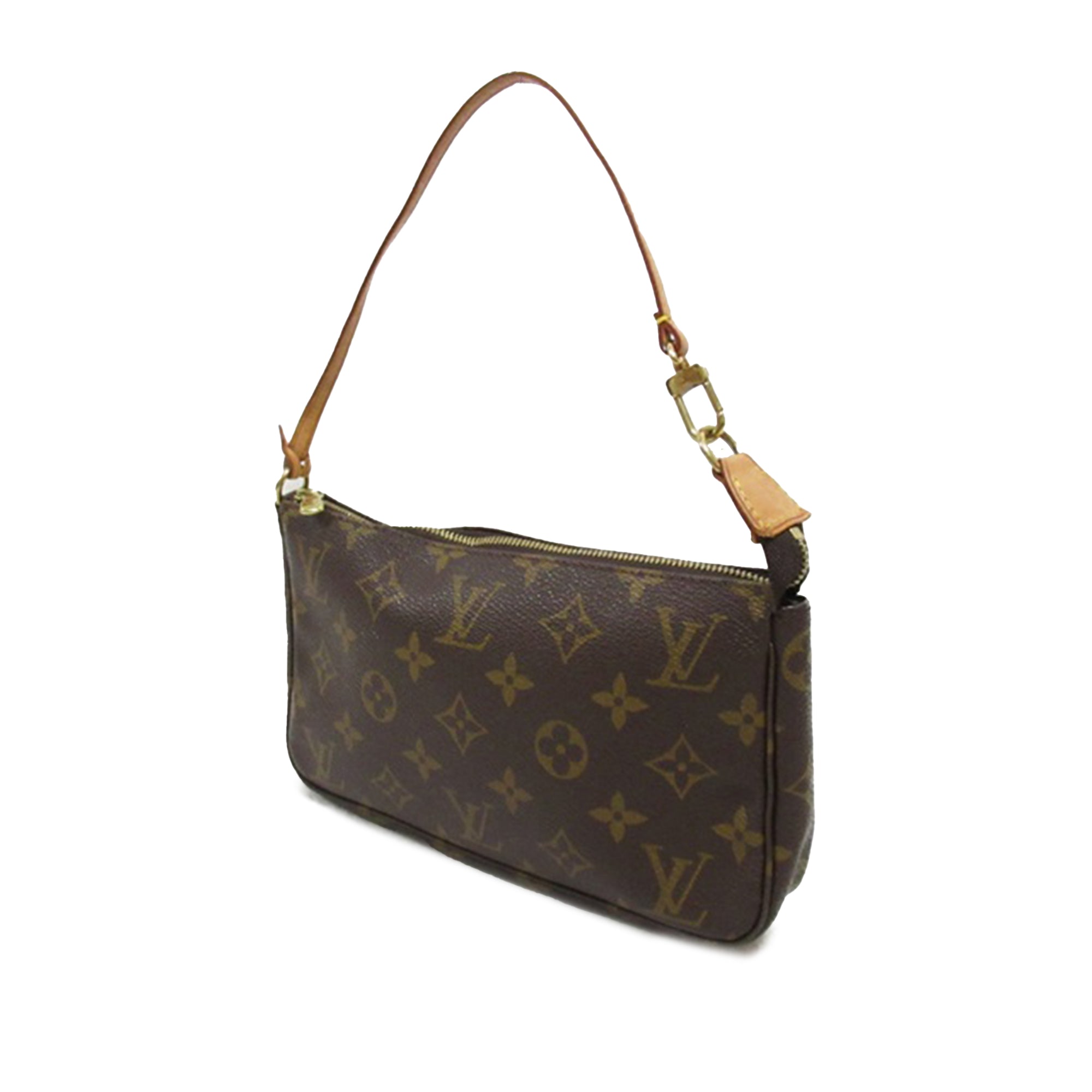 Brown LV Monogram Pochette Accessoires Shoulder Bag