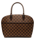Brown LV Damier Ebene Sarria Horizontal HandBag