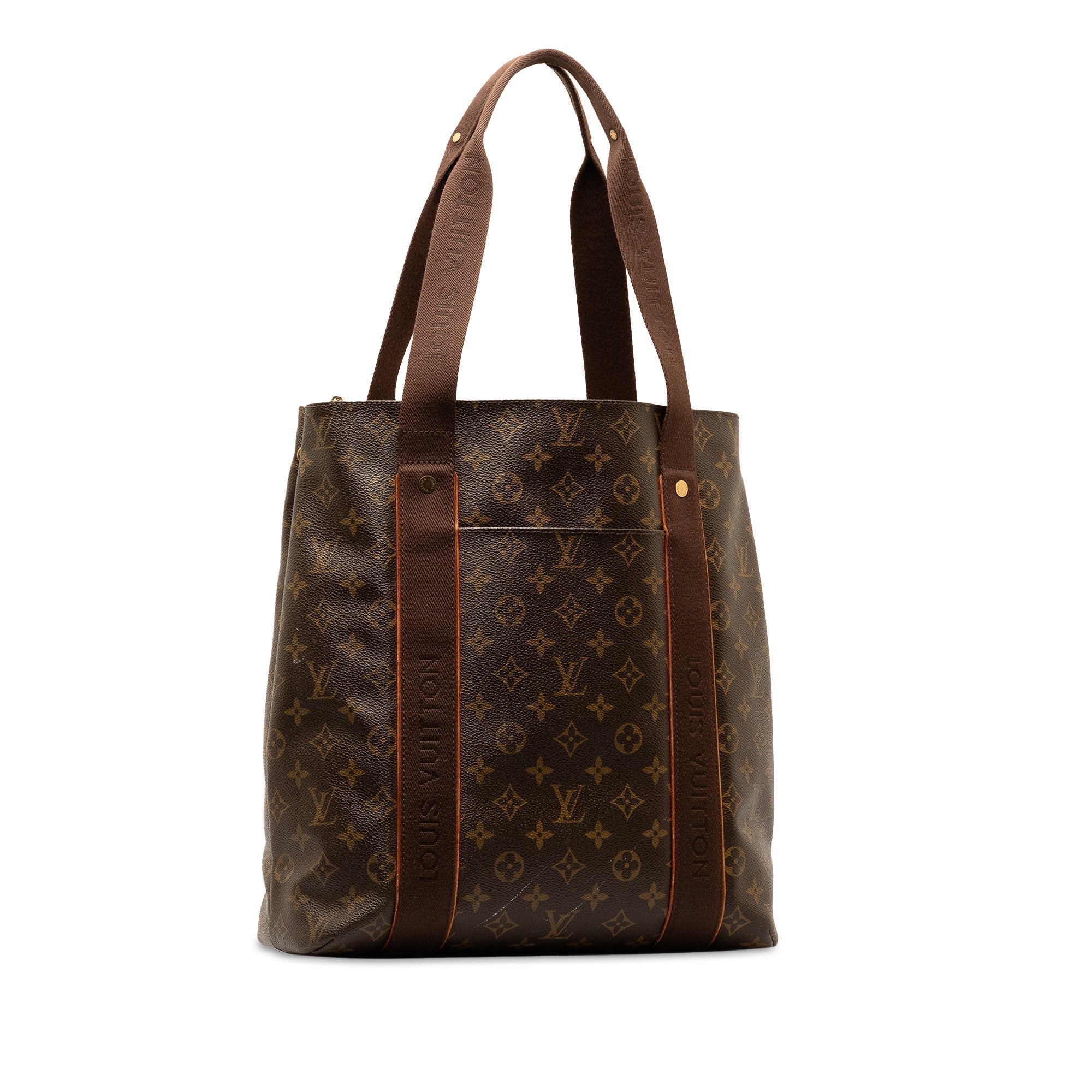 Brown LV Monogram Cabas Beaubourg Tote Bag