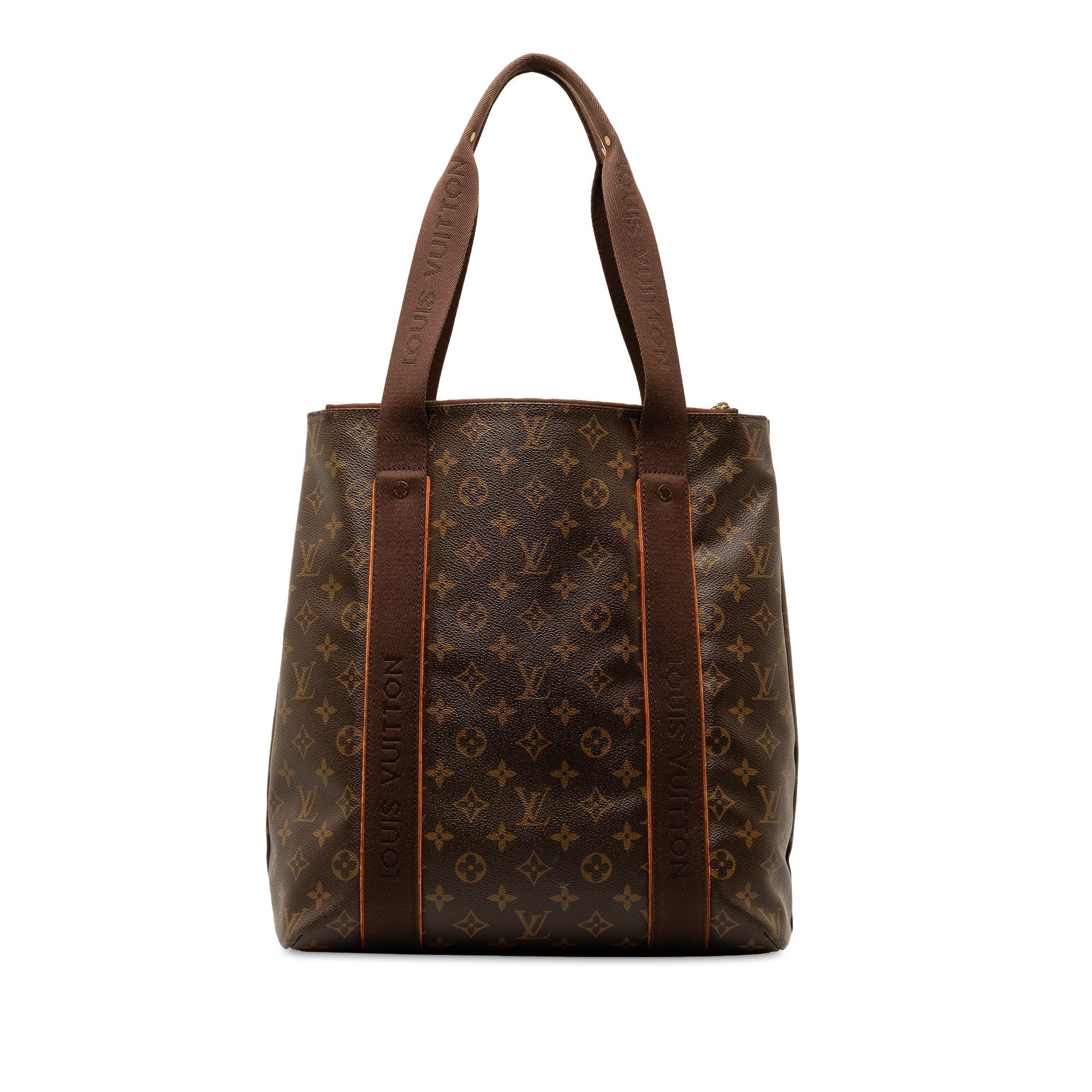 Brown LV Monogram Cabas Beaubourg Tote Bag