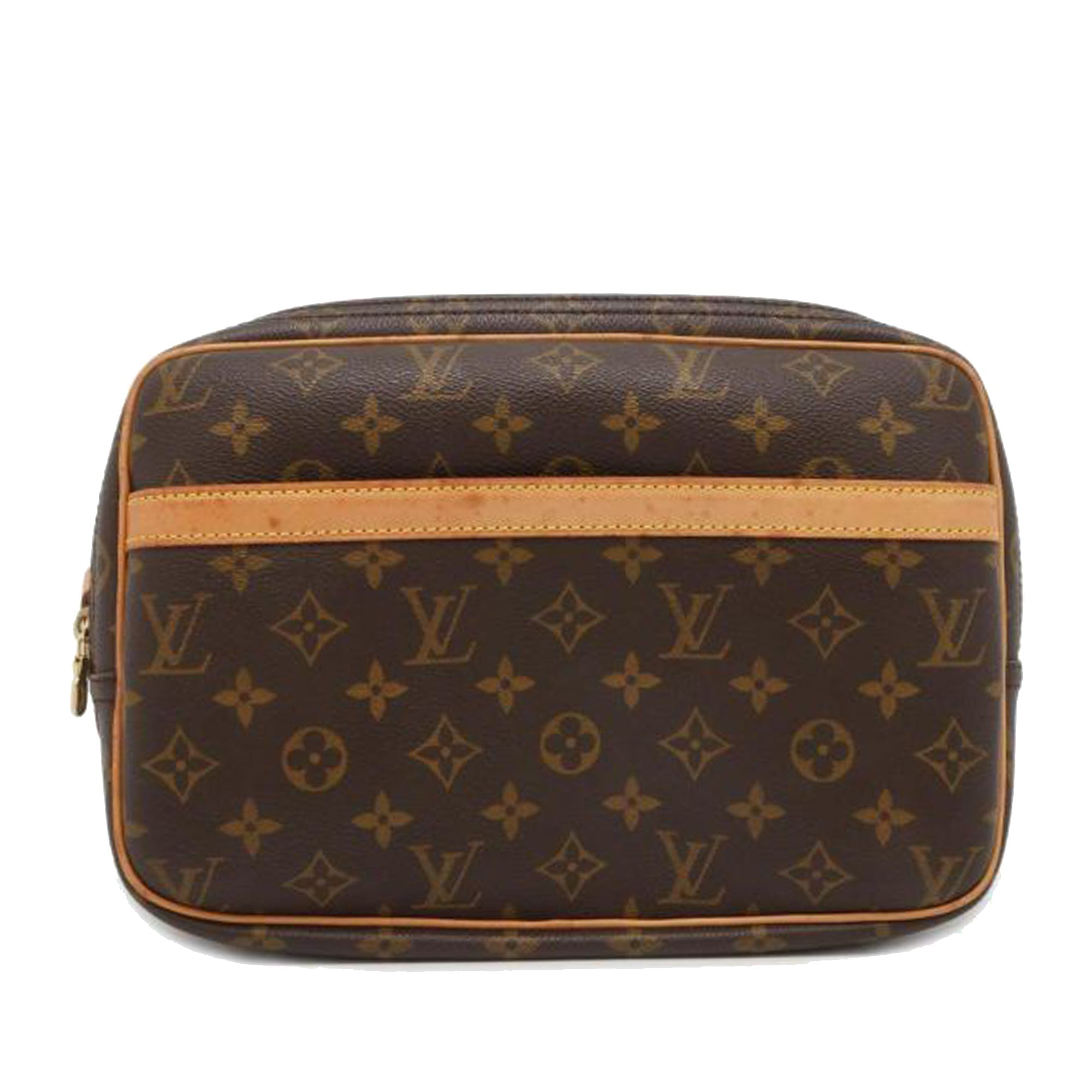 Brown LV Monogram Reporter PM Crossbody Bag