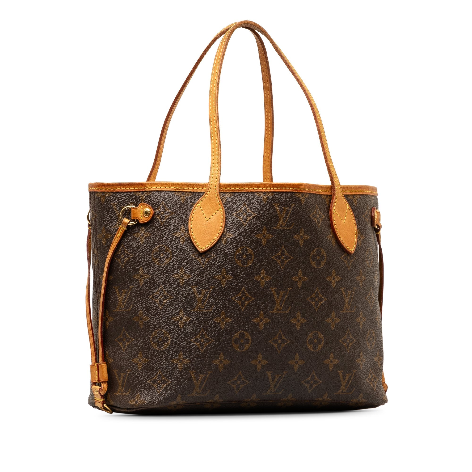 Brown LV Monogram Neverfull PM Tote Bag