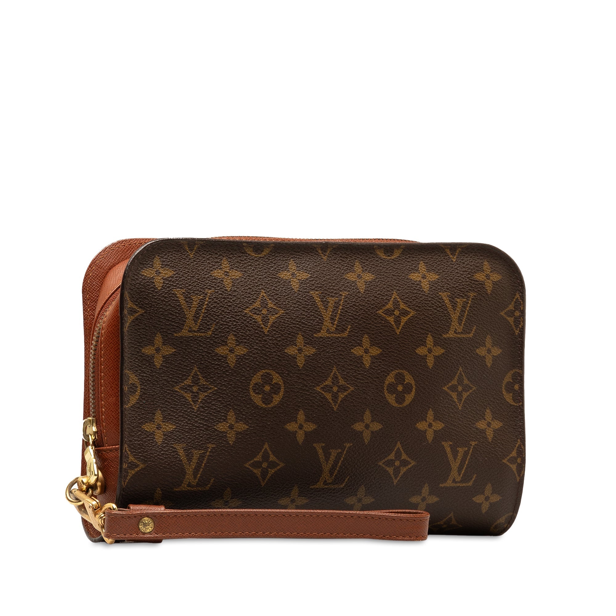 Brown LV Monogram Orsay Clutch Bag