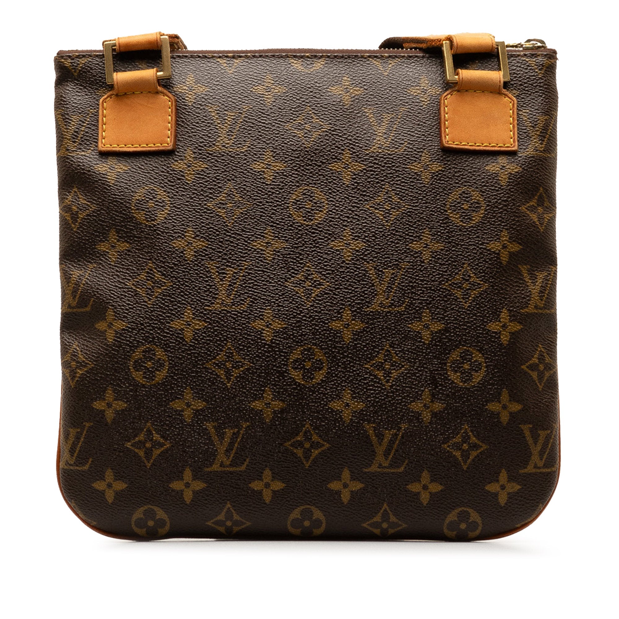Brown LV Monogram Pochette Bosphore Crossbody Bag