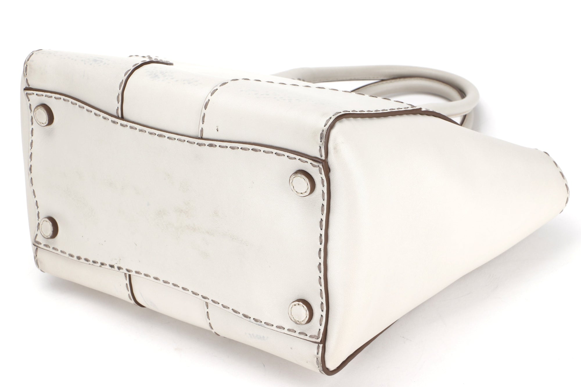 PRD B2861K TALCO CITY CALF LEATHER 2 WAY BAG SILVER HARDWARE, WITH CARD, STRAP &amp; DUST COVER