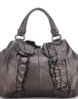 PRD BR3987 GRAFITE MORDORE NAPPA LEATHER SILVER HARDWARE, WITH CARD & DUST COVER