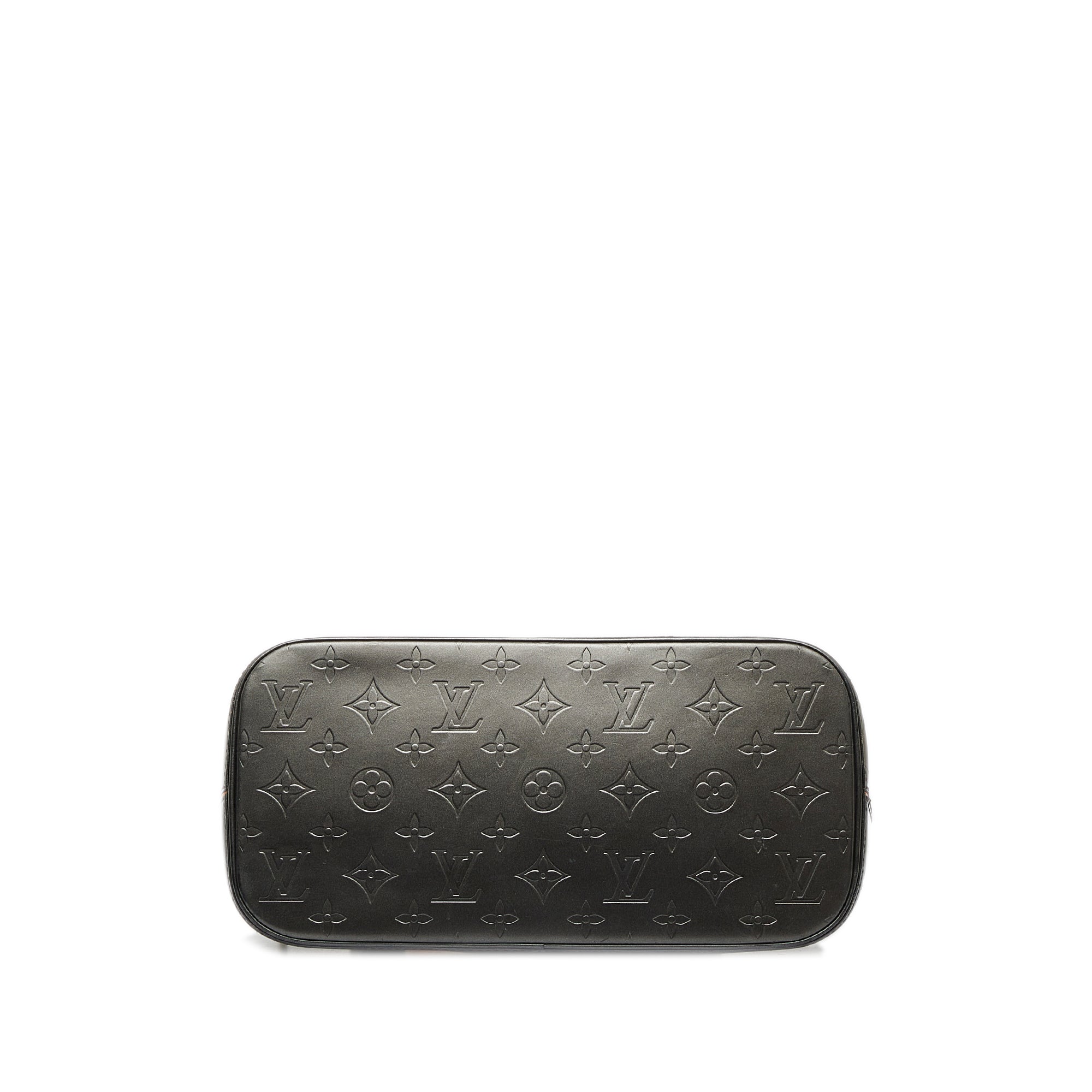 Black LV Monogram Mat Stockton Tote Bag