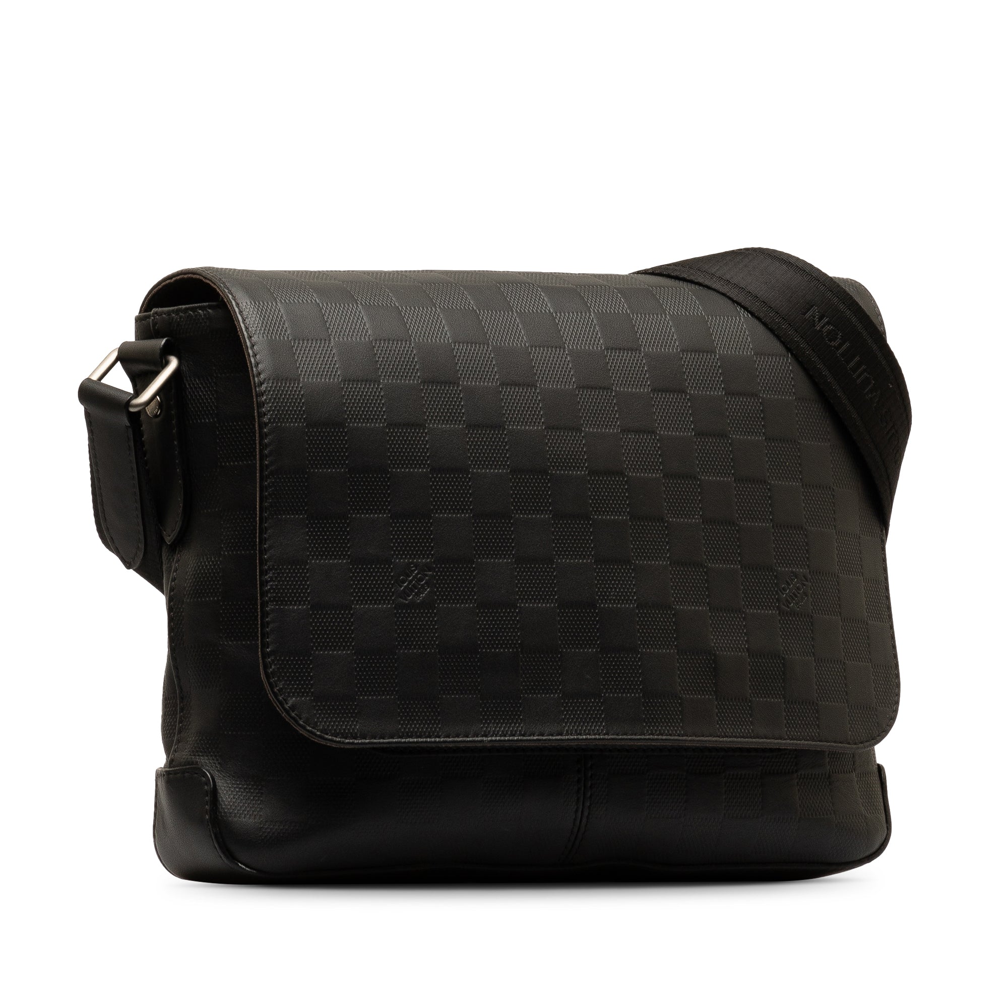 Black LV Damier Infini District PM Crossbody Bag
