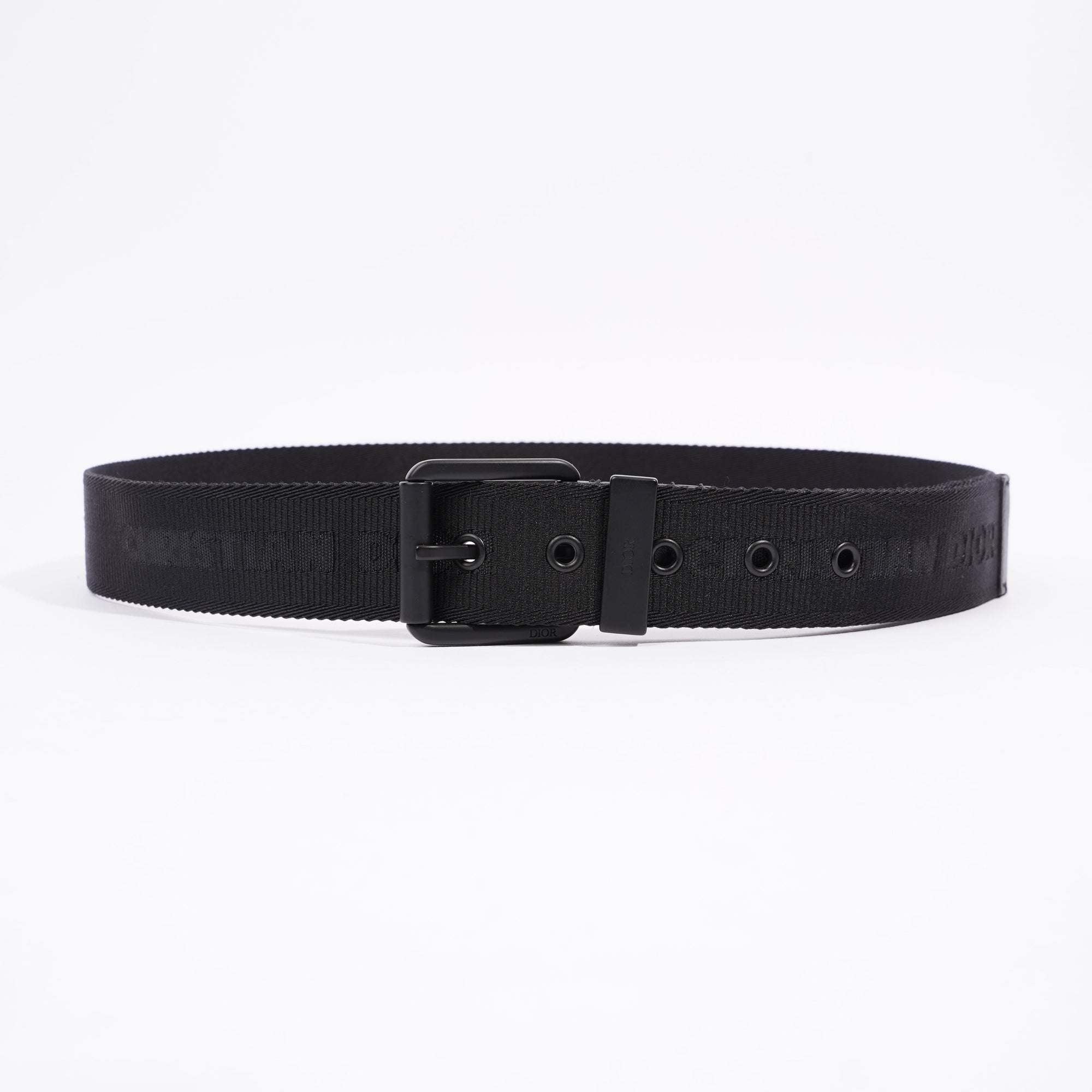 Christian D1OR Canvas Belt Black Canvas 104cm