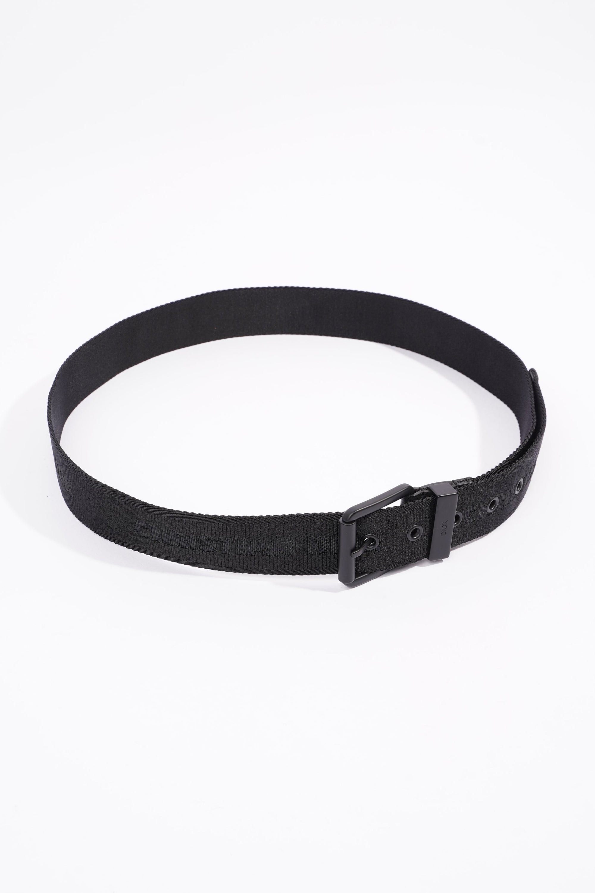 Christian D1OR Canvas Belt Black Canvas 104cm
