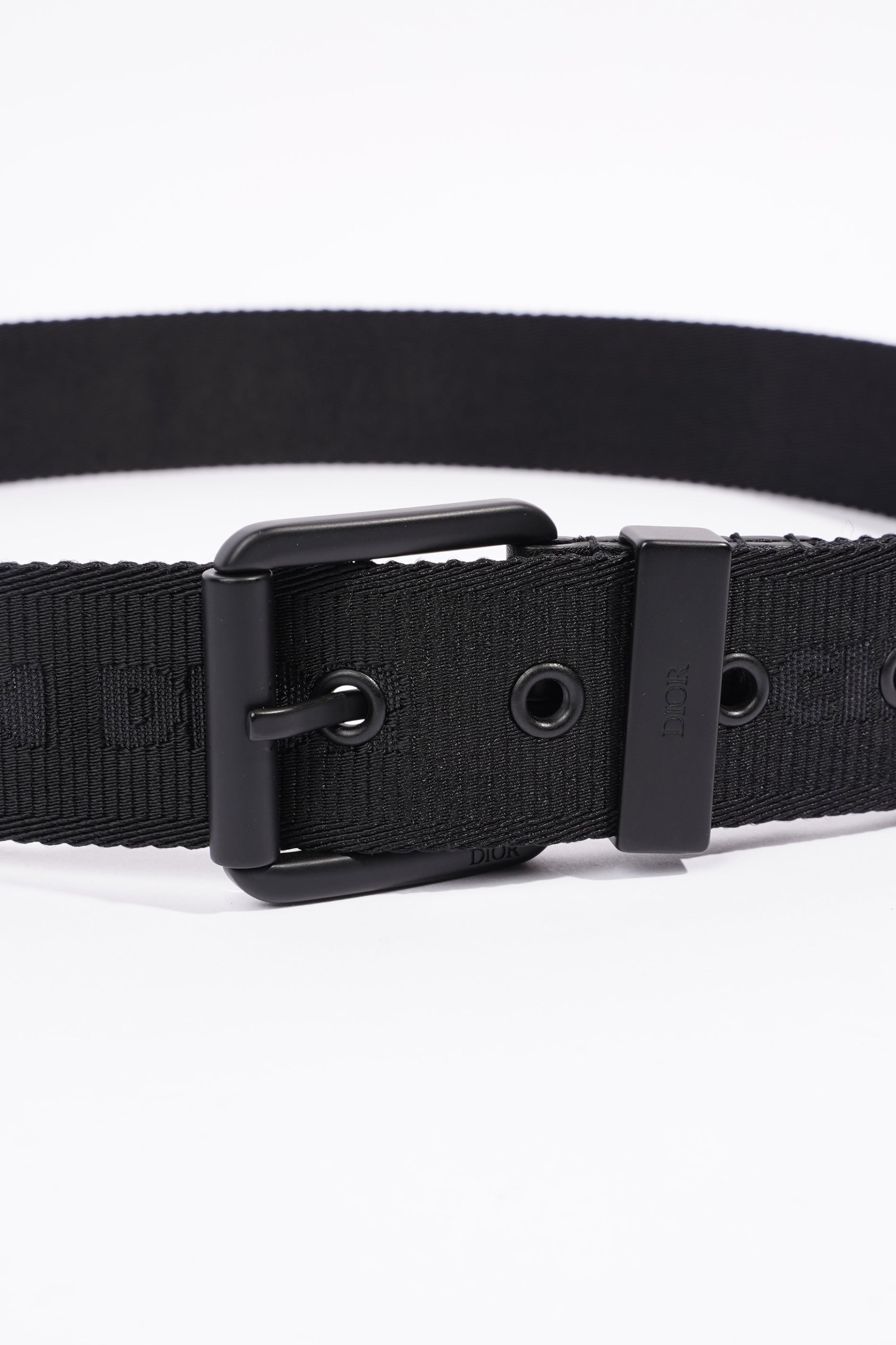 Christian D1OR Canvas Belt Black Canvas 104cm