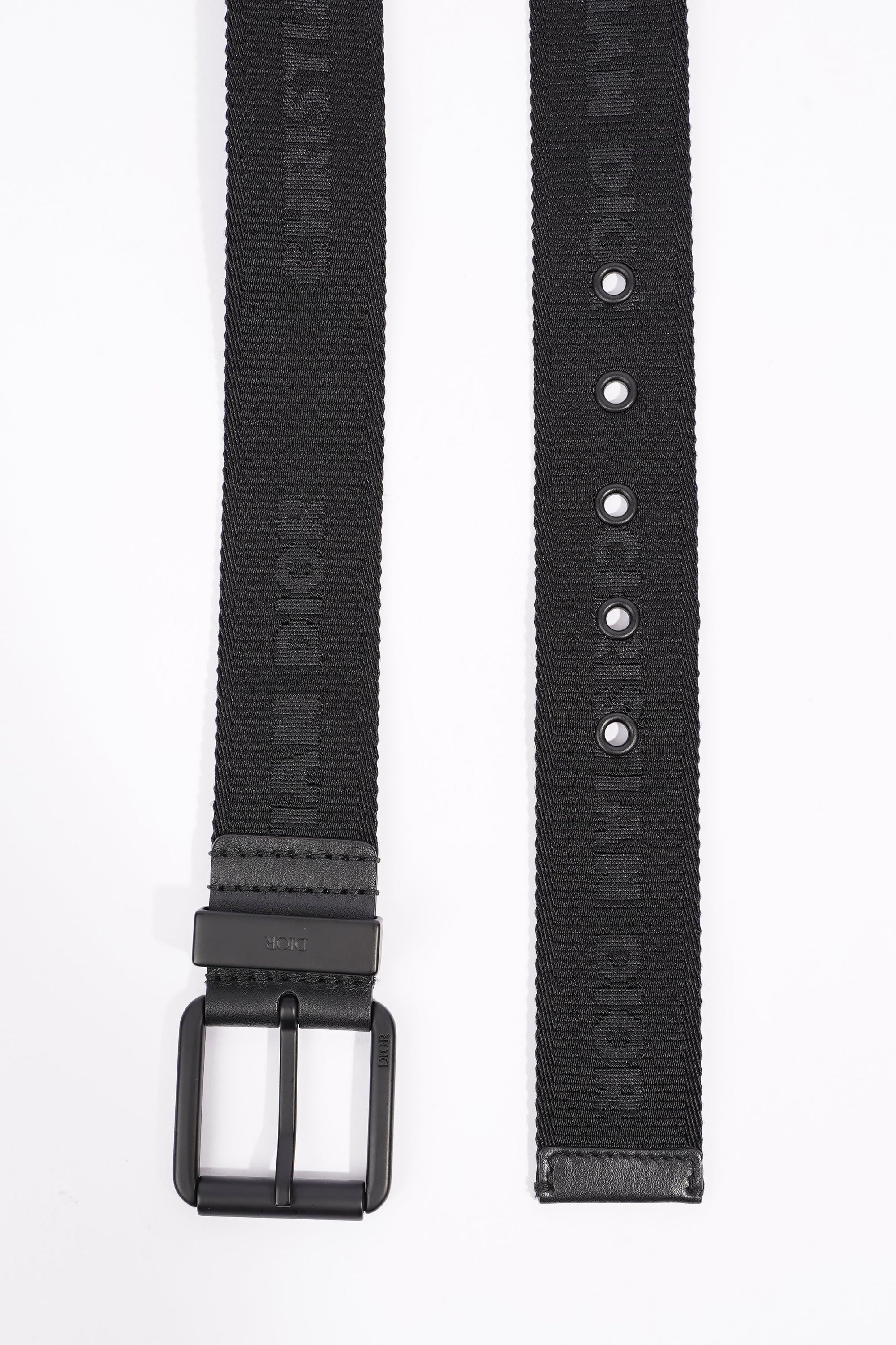 Christian D1OR Canvas Belt Black Canvas 104cm