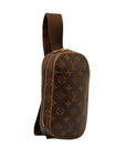Brown LV Monogram Pochette Gange Crossbody Bag