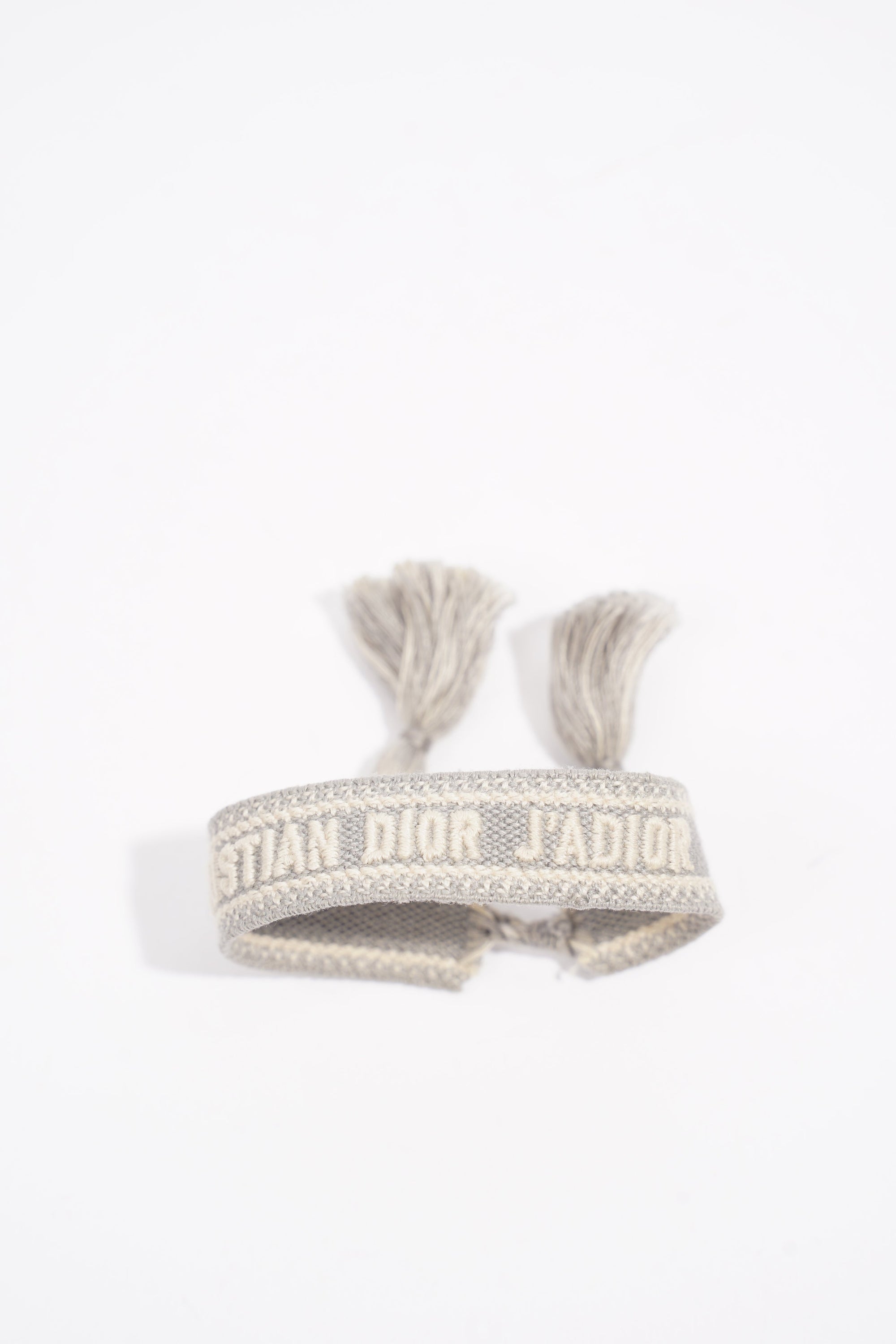 Christian D1OR Bracelet Set Grey Fabric One size