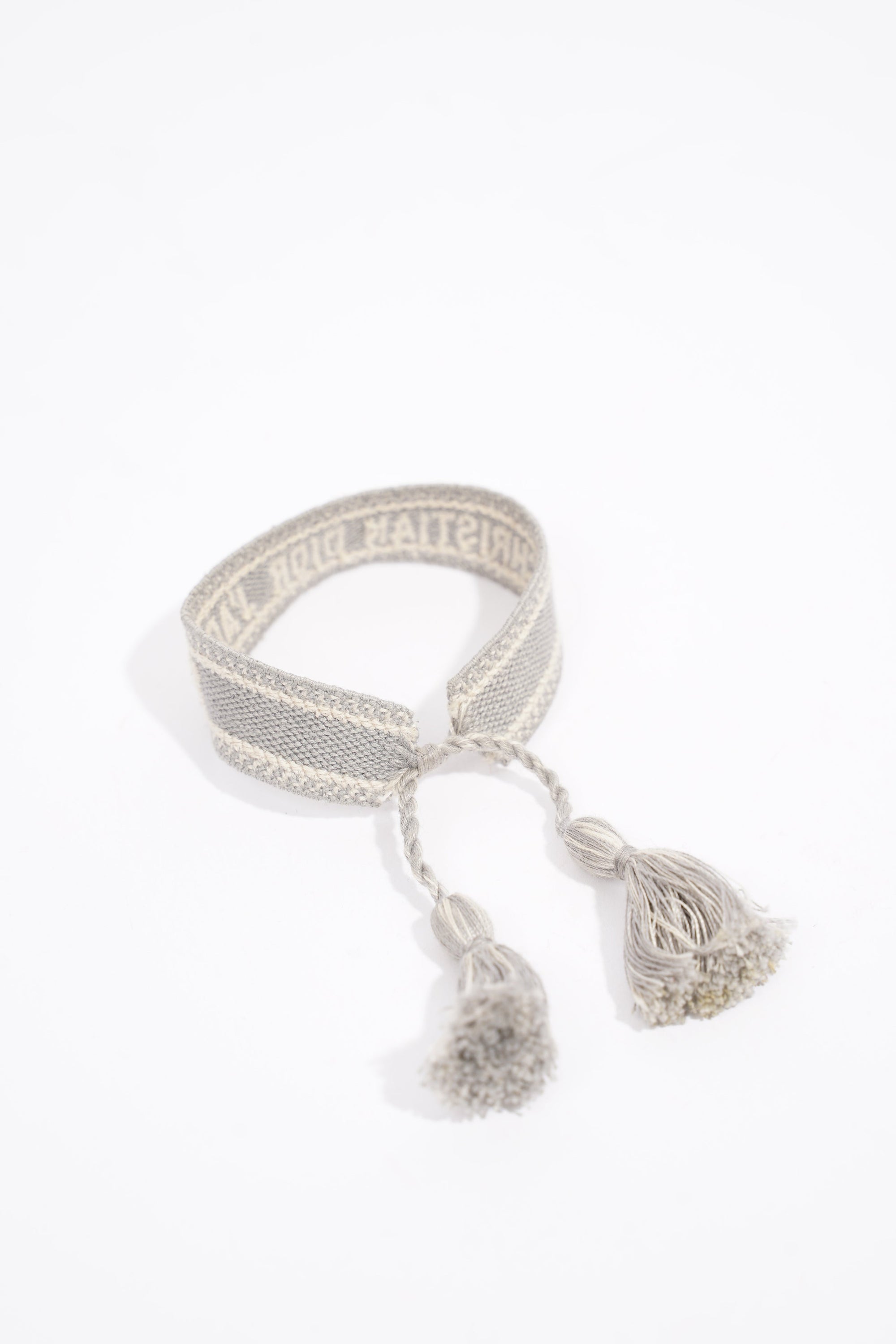 Christian D1OR Bracelet Set Grey Fabric One size