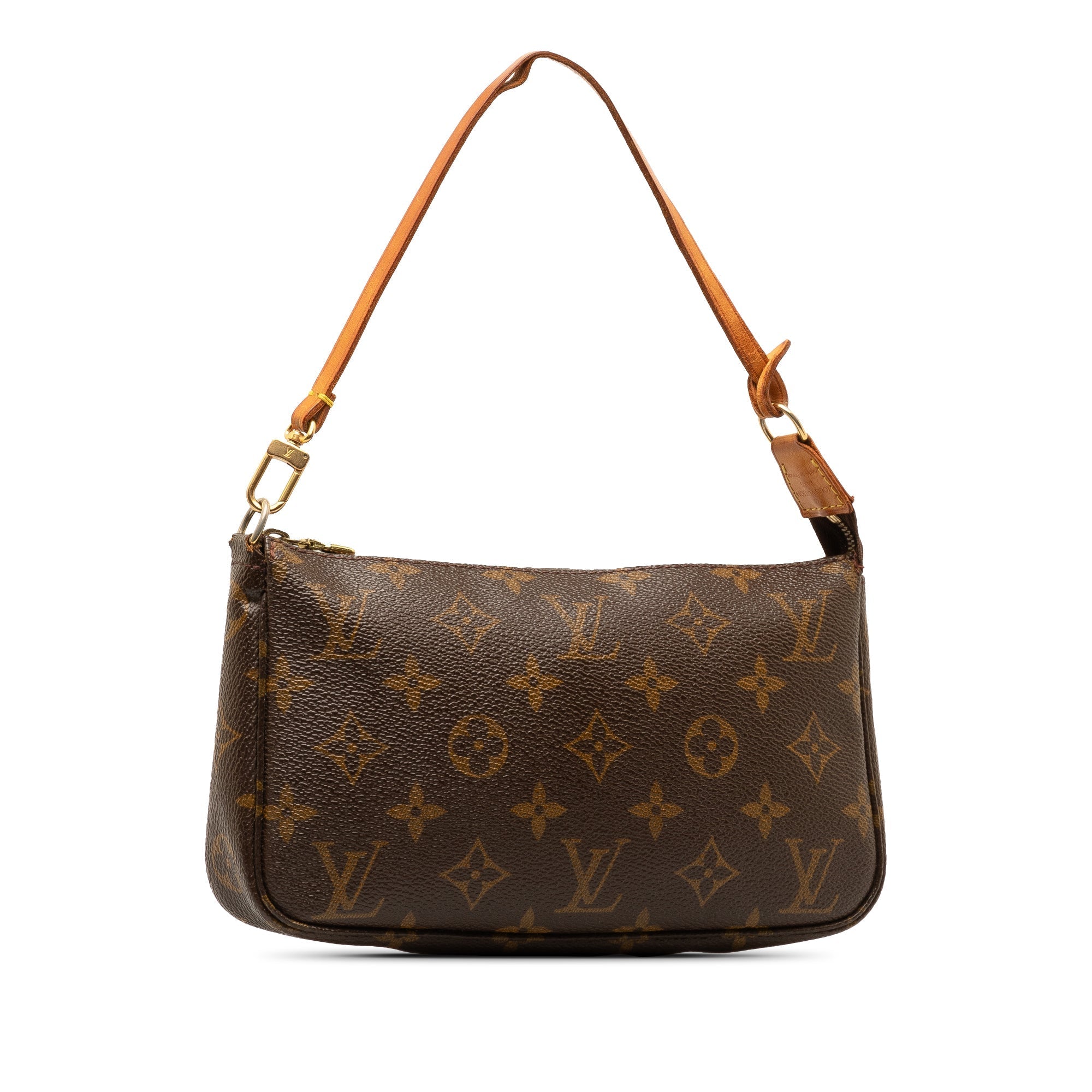 Brown LV Monogram Pochette Accessoires Shoulder Bag