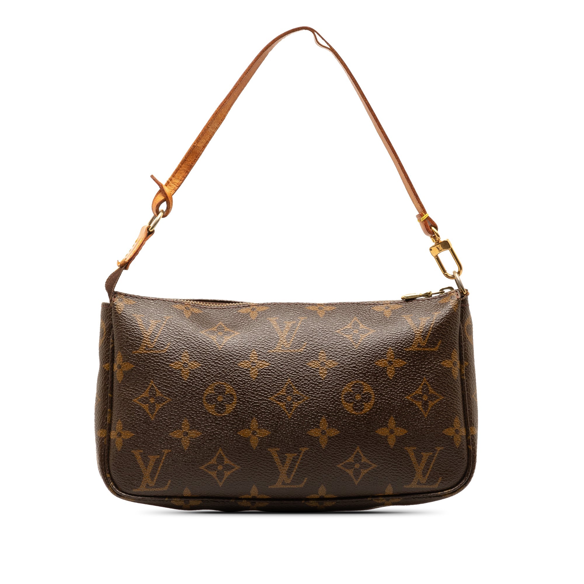 Brown LV Monogram Pochette Accessoires Shoulder Bag