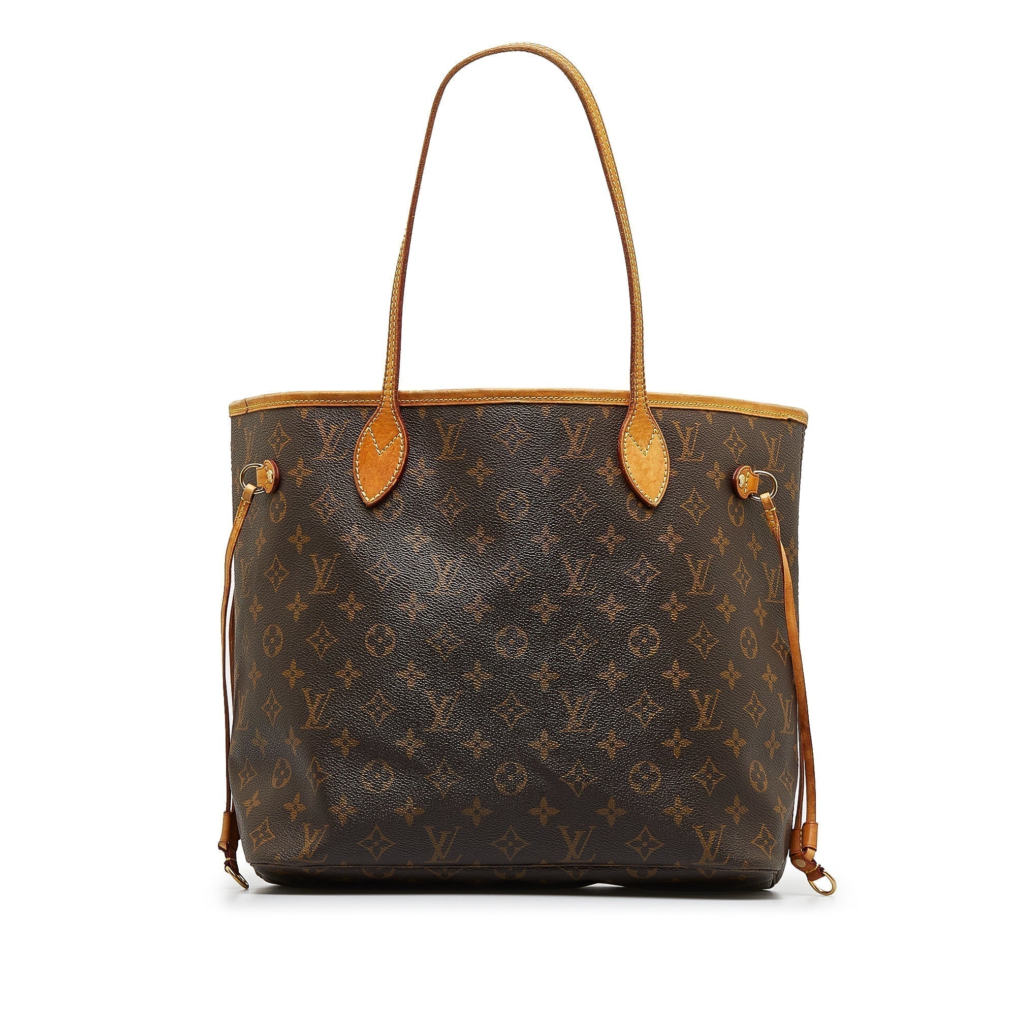Brown LV Monogram Neverfull MM Tote Bag