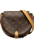 Brown LV Monogram Sac Tambourine Crossbody Bag