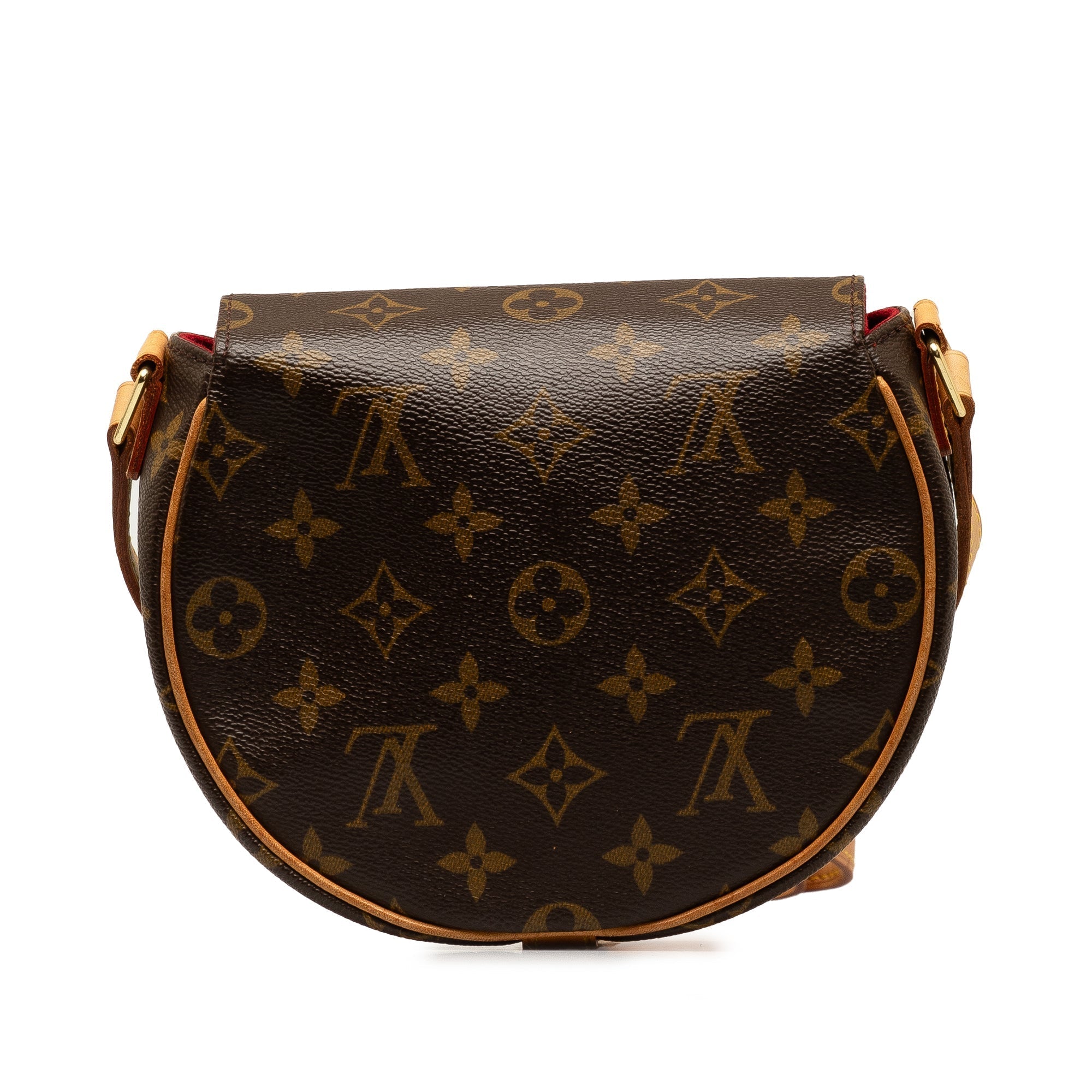 Brown LV Monogram Sac Tambourine Crossbody Bag