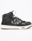 Christian D1OR B27 Mid-top Black / White / Beige Oblique Leather EU 37 UK 4