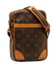 Brown LV Monogram Danube Crossbody Bag