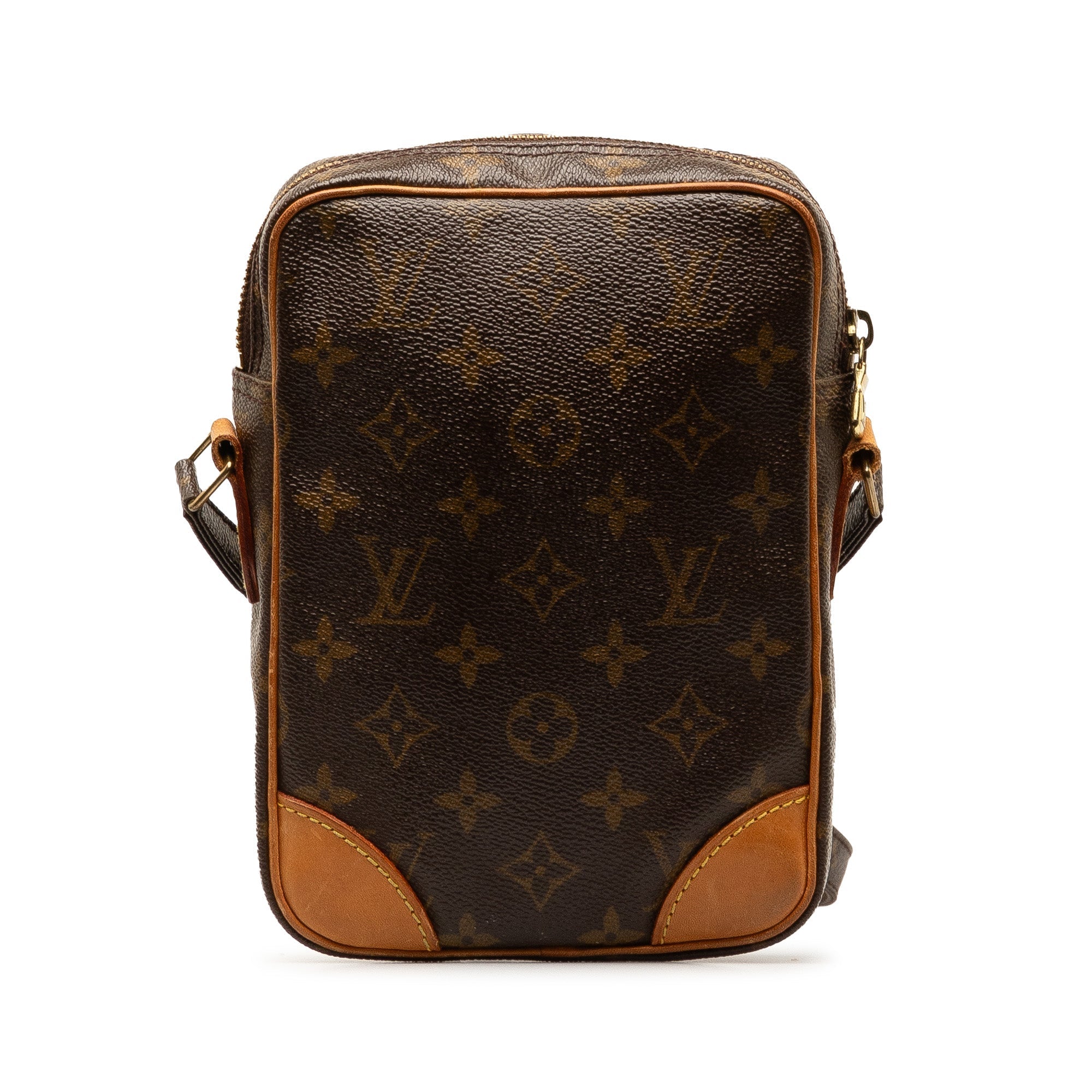 Brown LV Monogram Danube Crossbody Bag