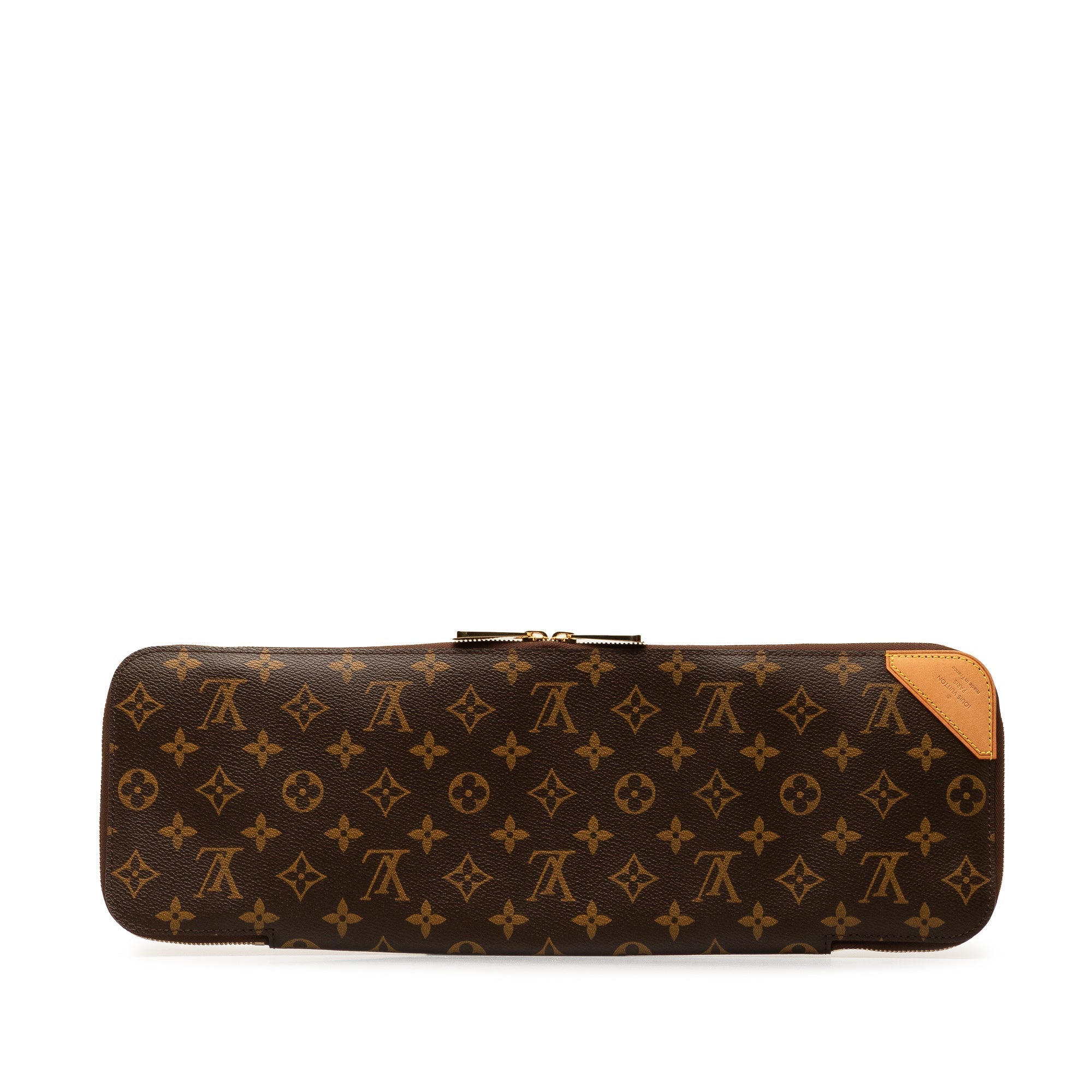 Brown LV Monogram Etui 5 Cravat Tie Case