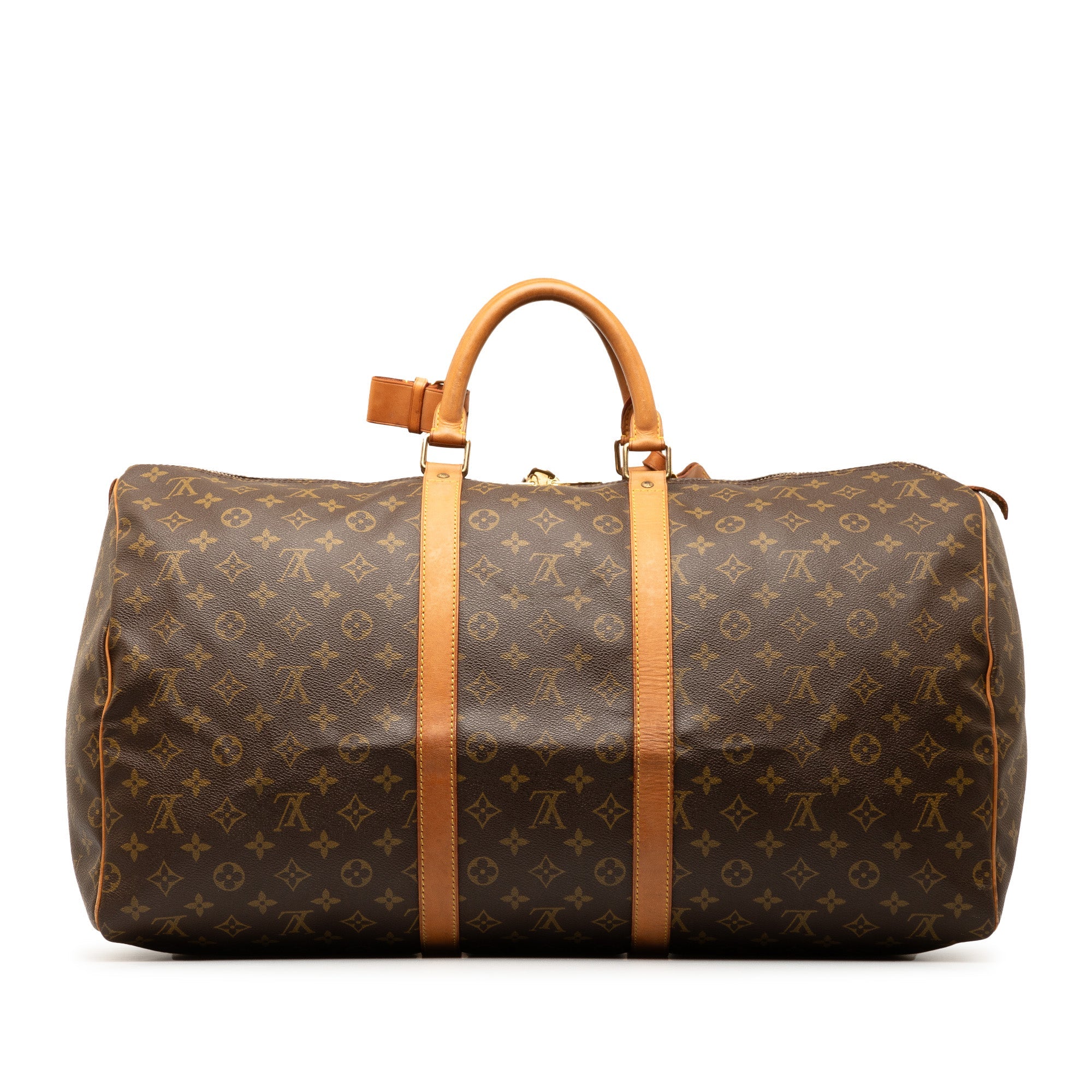 Brown LV Monogram Keepall 50 Travel Bag