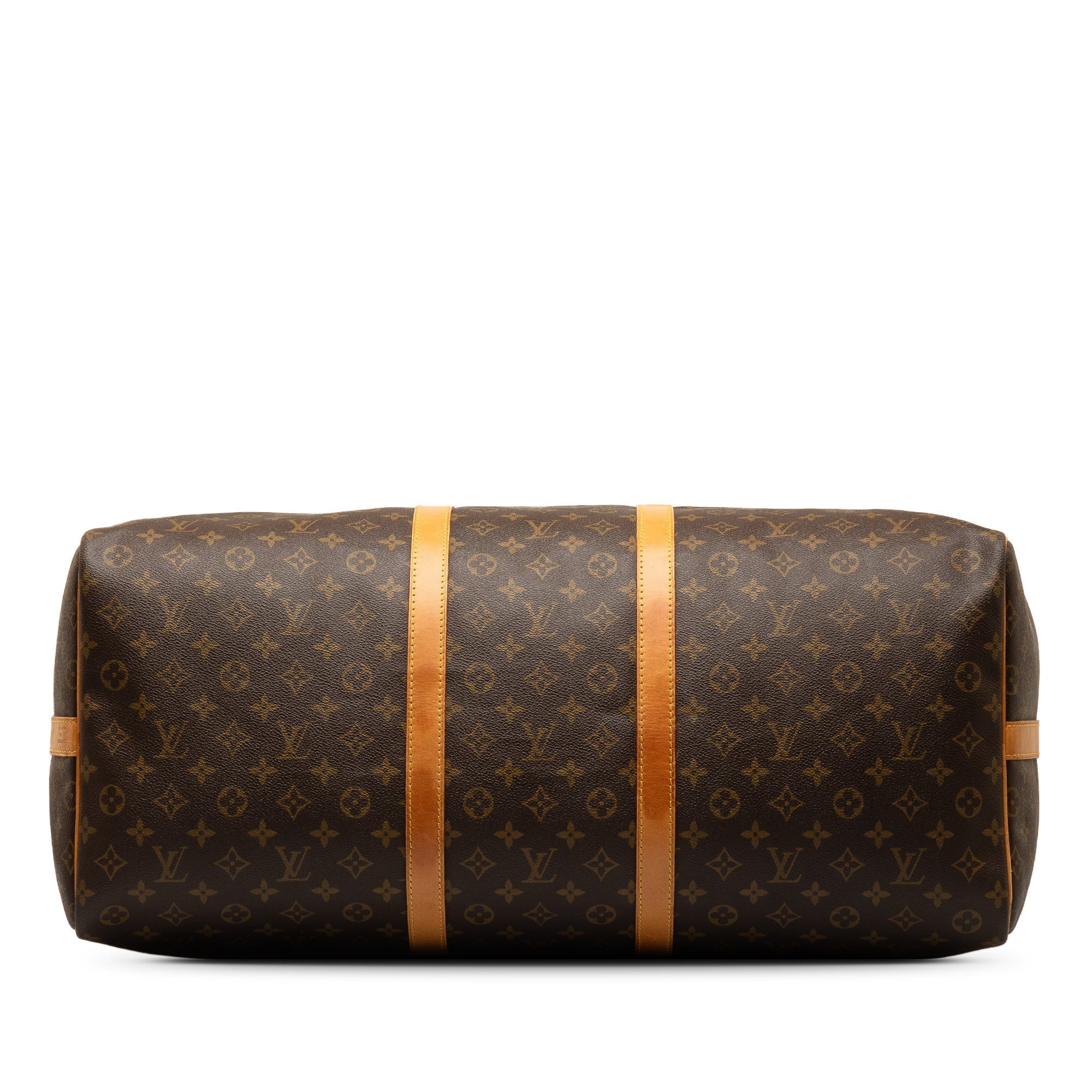 Brown LV Monogram Keepall Bandouliere 60 Travel Bag