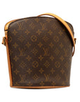 Brown LV Monogram Drouot Crossbody Bag