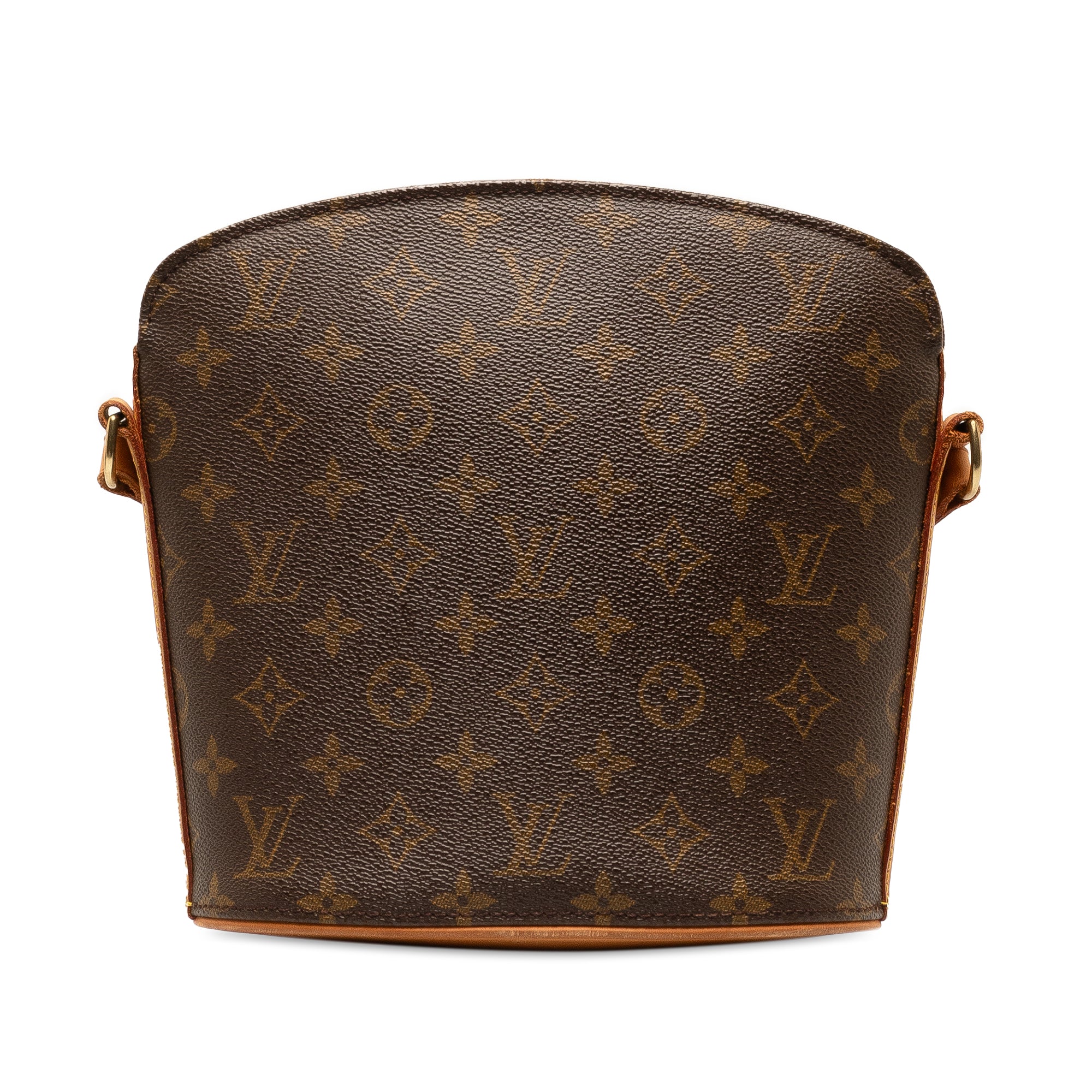 Brown LV Monogram Drouot Crossbody Bag