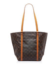 Brown LV Monogram Sac Shopping 48 Tote Bag