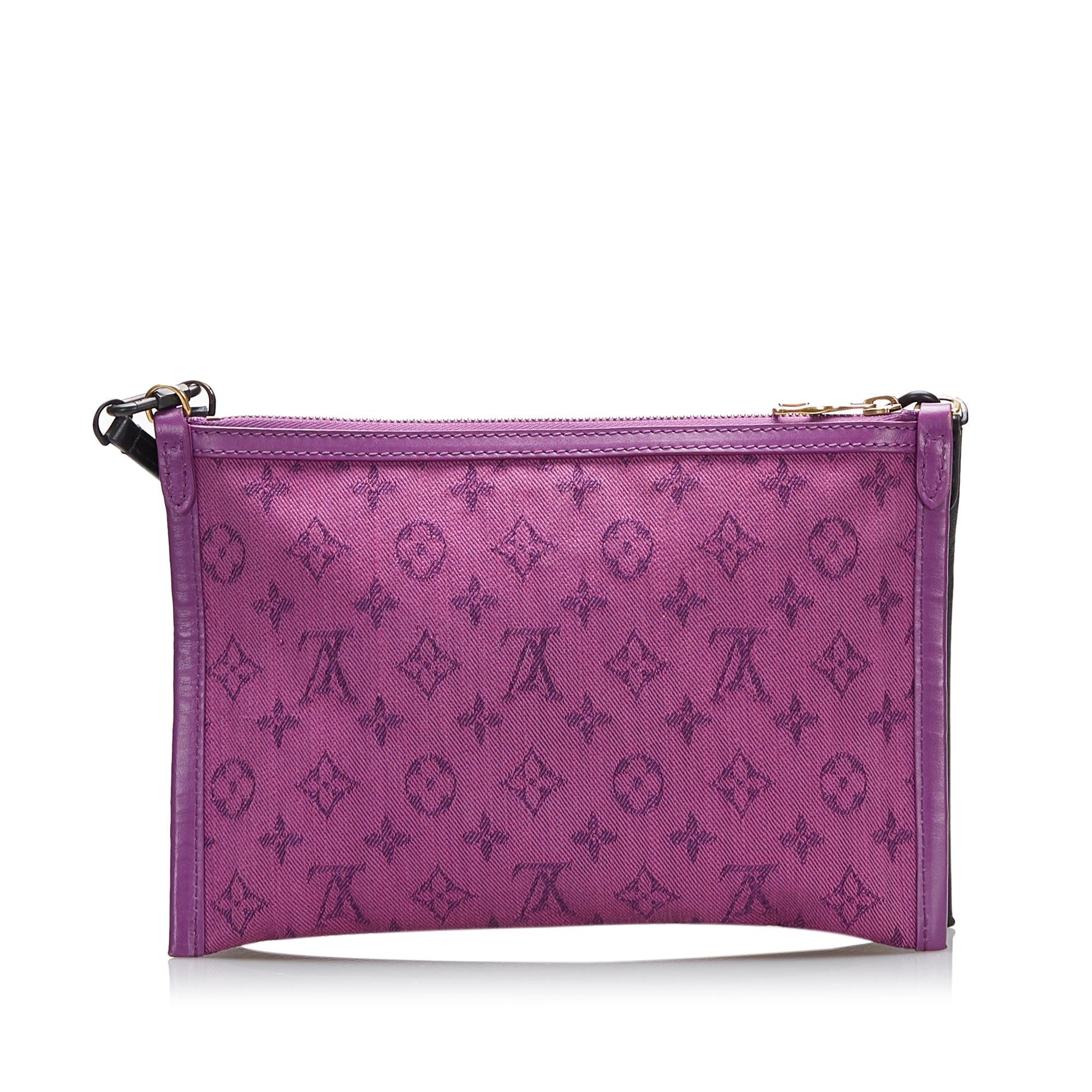 Brown LV Monogram Double Flat Messenger