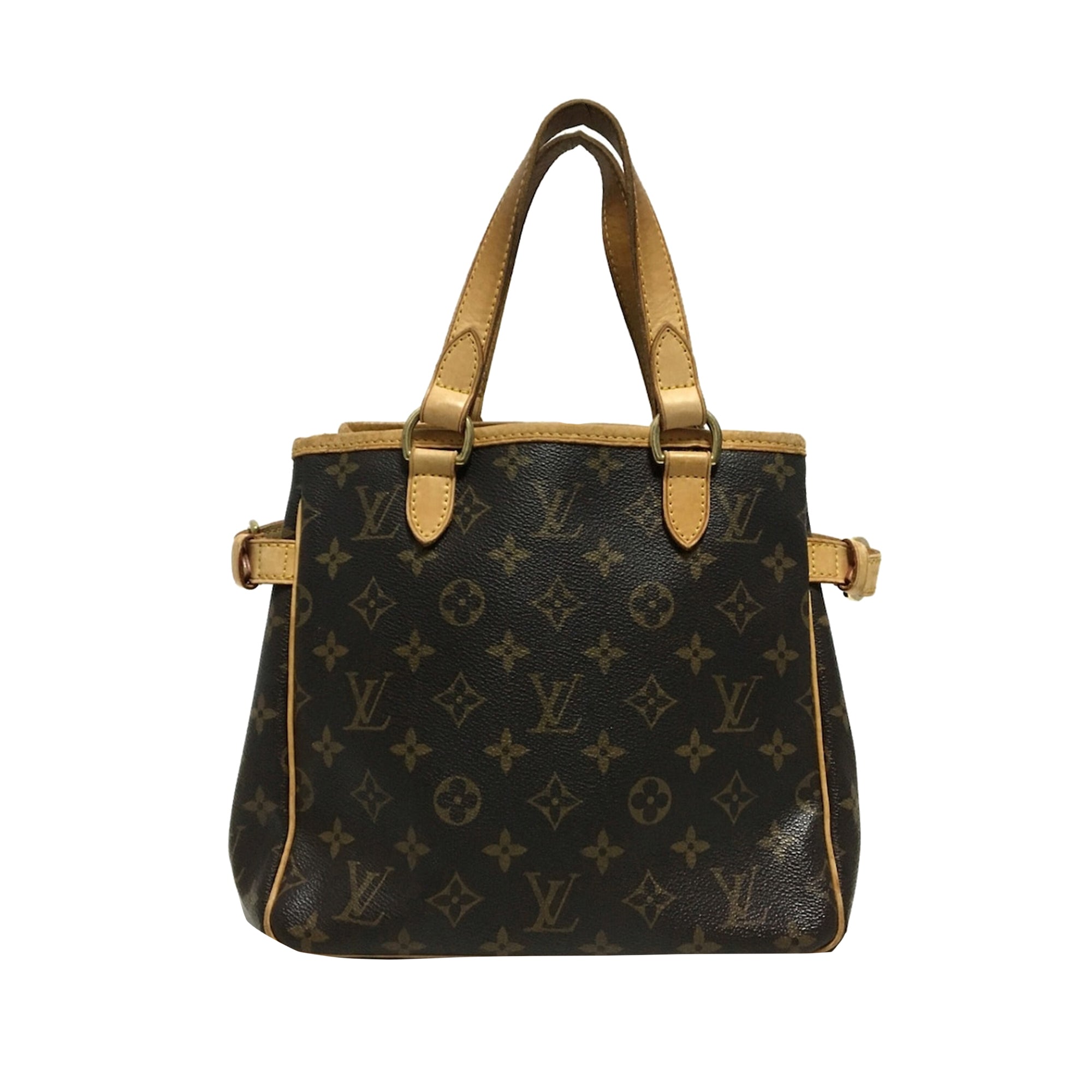 Brown LV Monogram Batignolles Vertical Tote Bag