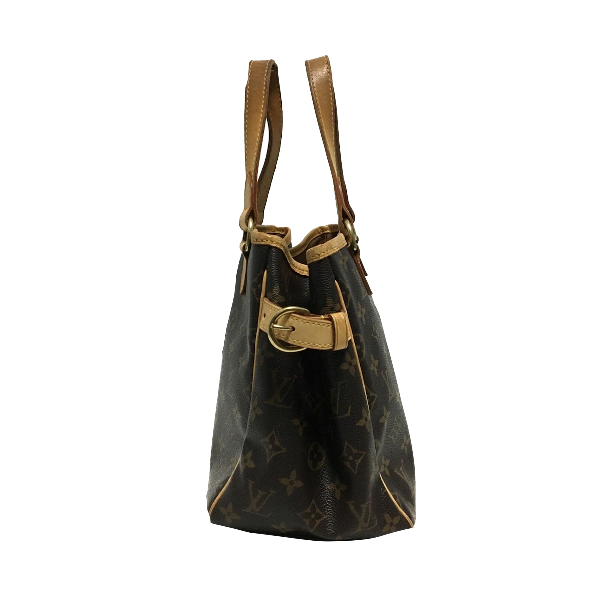 Brown LV Monogram Batignolles Vertical Tote Bag