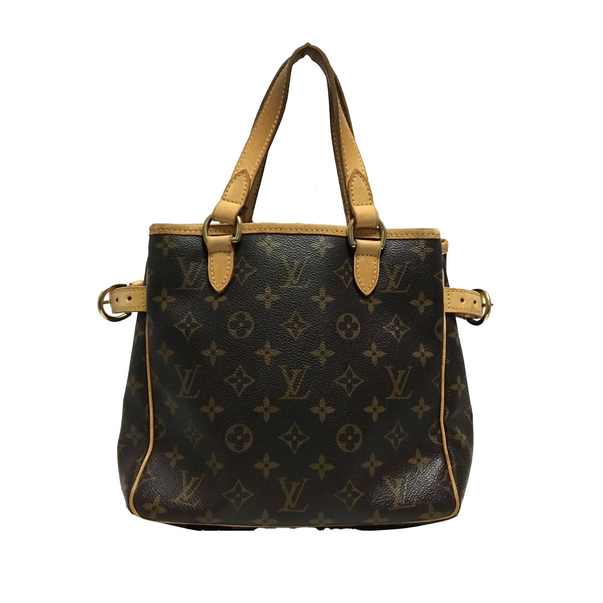 Brown LV Monogram Batignolles Vertical Tote Bag