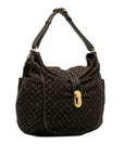 Brown LV Monogram Mini Lin Romance Hobo Bag
