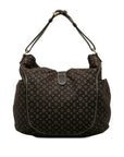 Brown LV Monogram Mini Lin Romance Hobo Bag