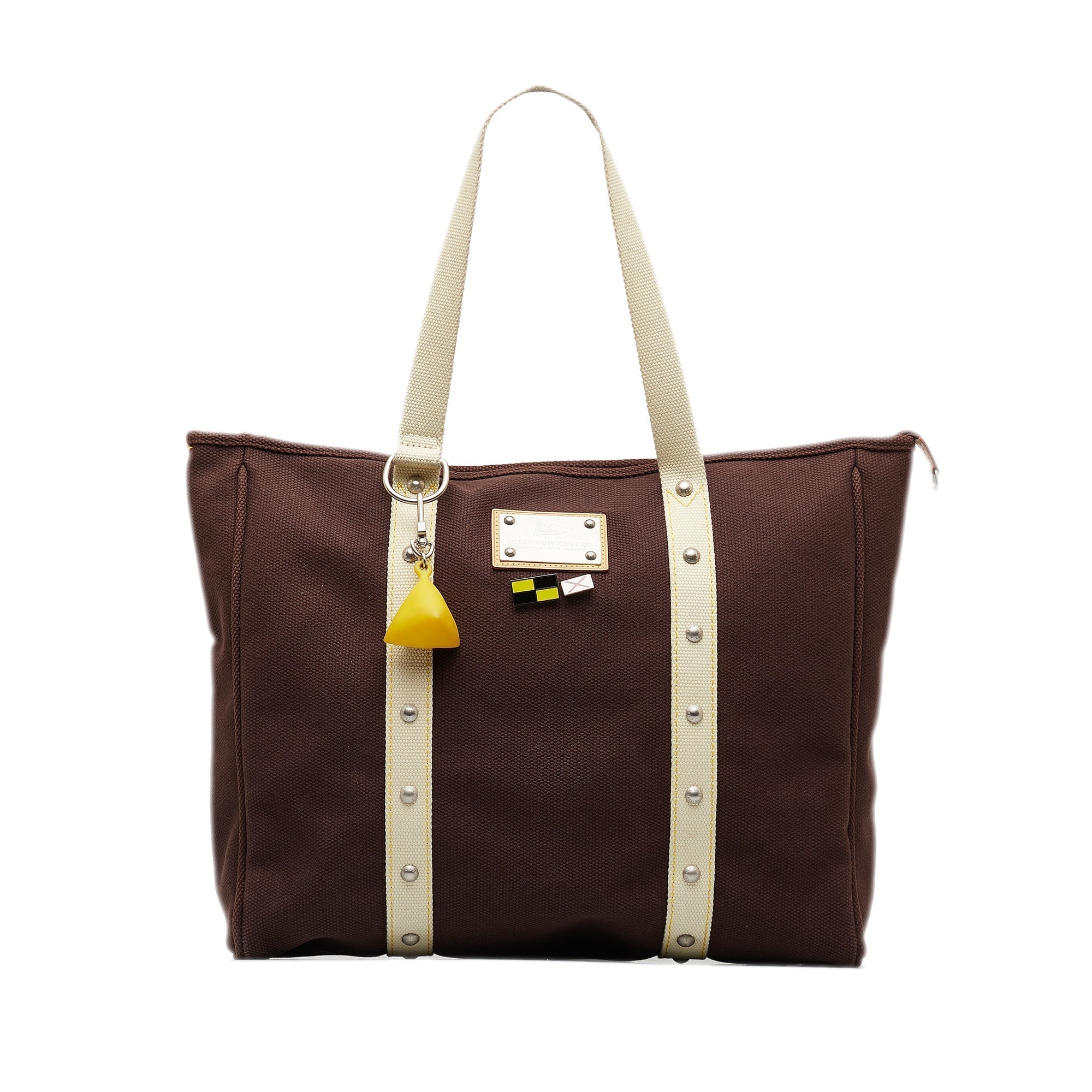 Brown LV Antigua Cabas GM Tote Bag