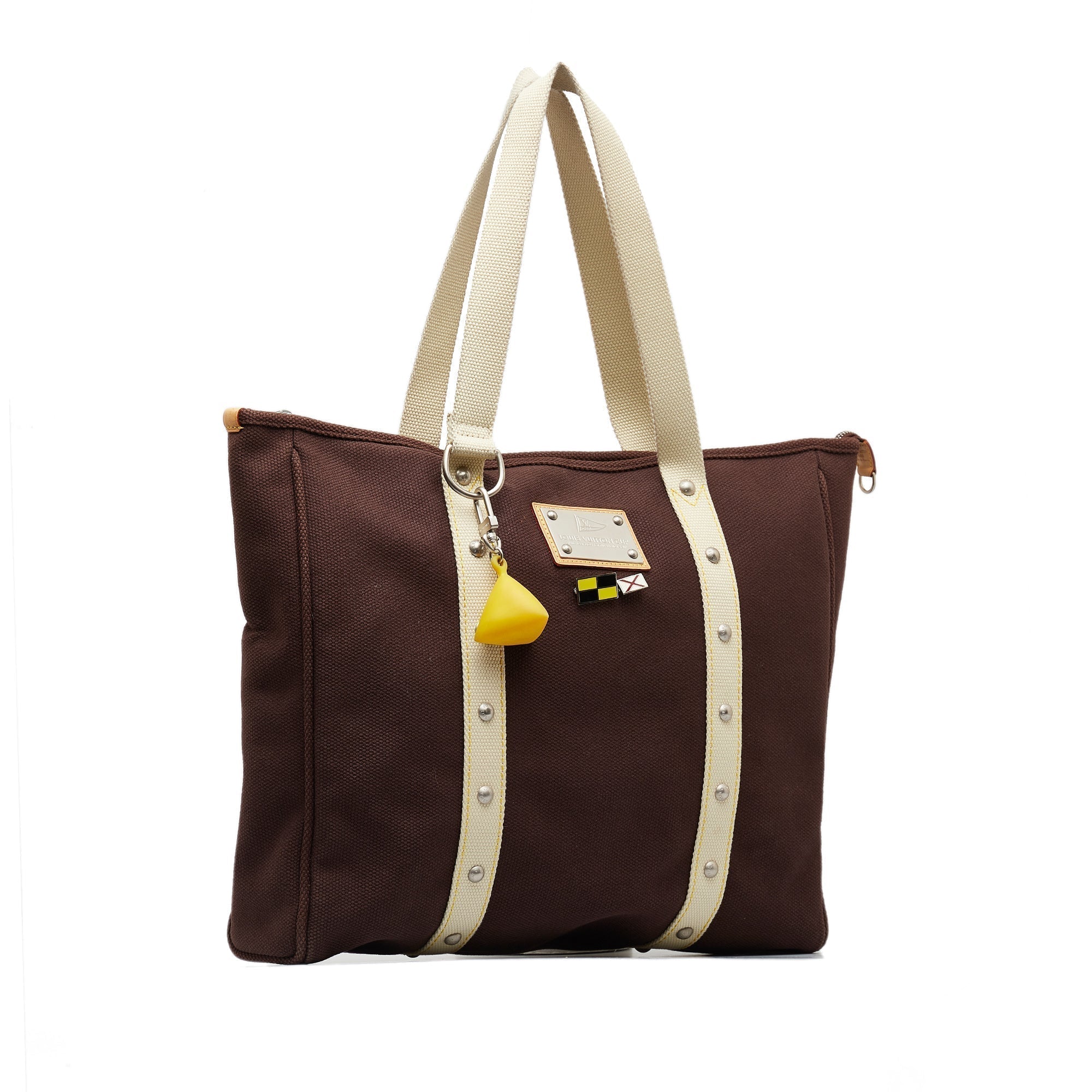 Brown LV Antigua Cabas GM Tote Bag