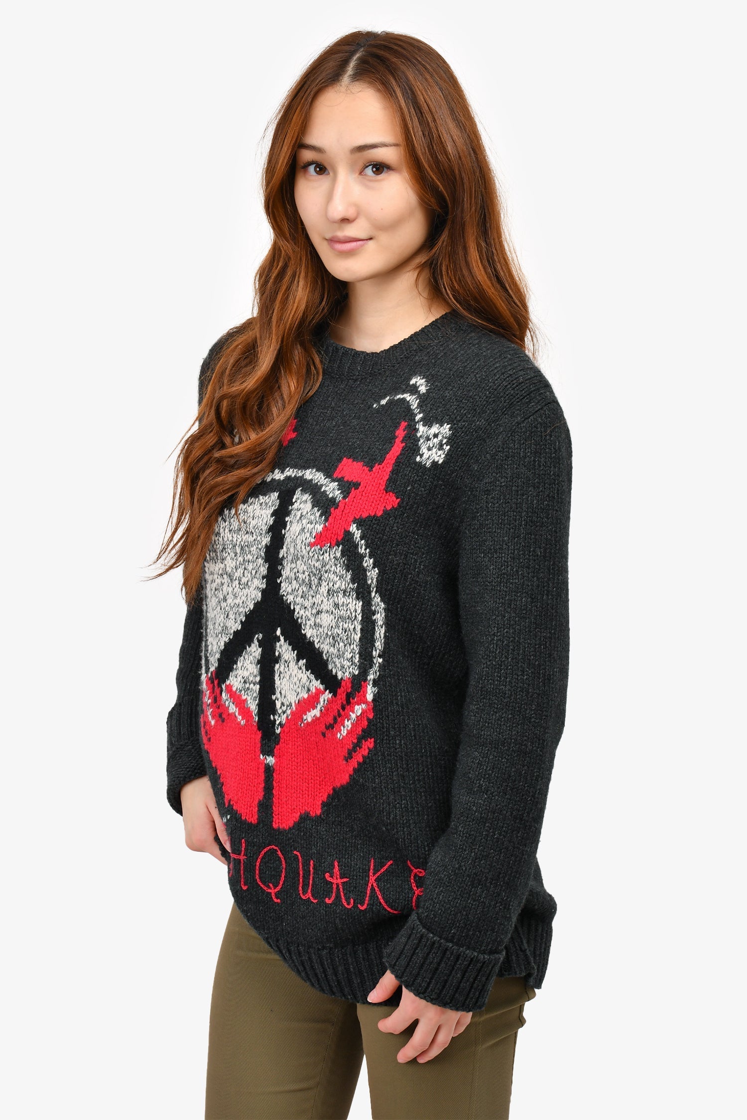 Christian D1OR 2018 Grey Wool/Cashmere 'Youthquake' Sweater Size 6 US