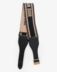 Christian D1OR Black Logo Waist Belt