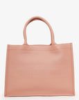 Christian D1OR 2020 Pink Oblique Embossed Leather Medium Book Tote
