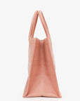 Christian D1OR 2020 Pink Oblique Embossed Leather Medium Book Tote