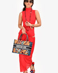 Christian D1OR 2021 Small Multicolour Book Tote