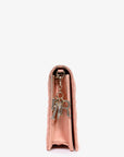 Christian D1OR 2019 Pink Satin Cannage Wallet on Chain