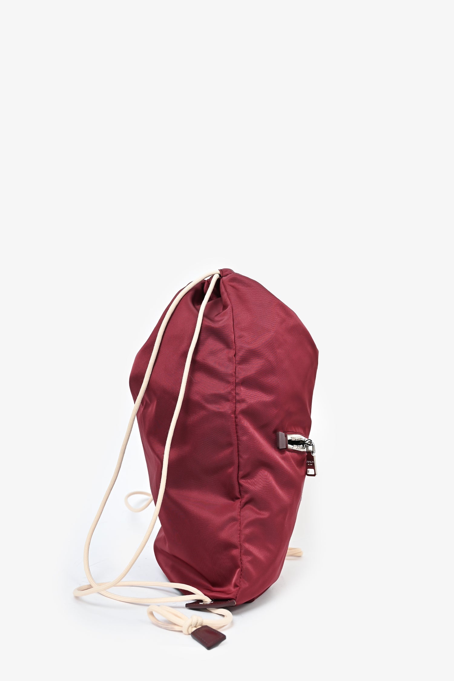PRD 2019 Burgundy Nylon Drawstring Backpack